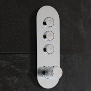 Mitigeur de douche thermostatique – Boutons poussoir – 3 fonctions – Chomé – Idro