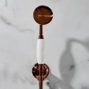 Douchette ronde rétro – Cuivre satiné – Elizabeth