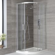 Porte de douche d’angle quart de cercle – Choix de tailles – Portland