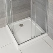 Receveur de douche carré à profil bas - Choix de taille et option antidérapante - Maxon
