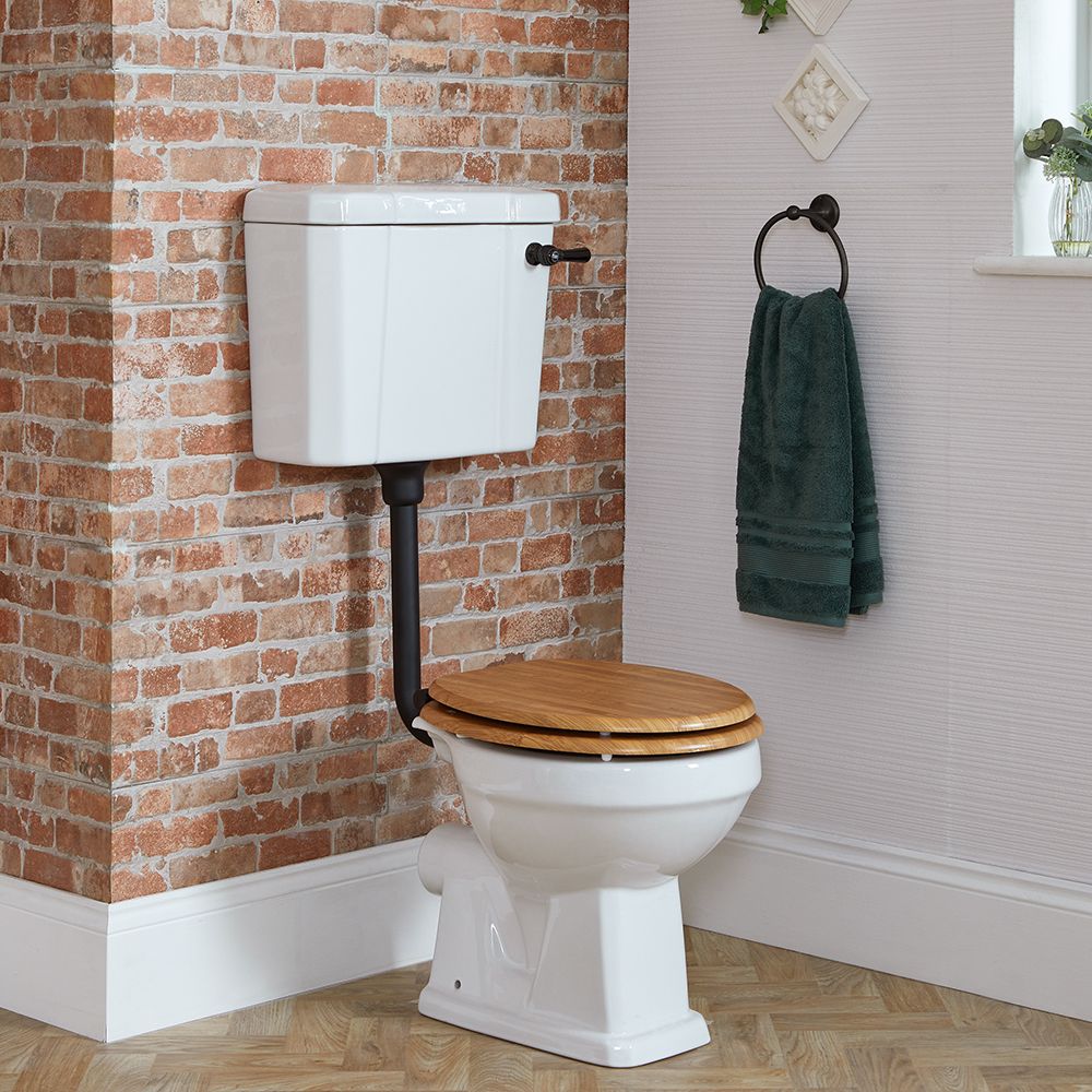 Toilettes Carina Sur Pied Avec Réservoir Et Abattant SoftClose - Céramique, Sortie Horizontale, Système De Chasse économique - 6