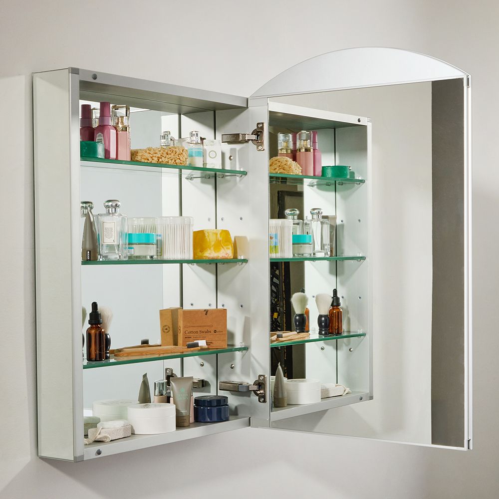 Armoire Salle De Bain Avec Miroir Et Éclairage LED – 120x40x90 Cm, Blanc, Interrupteur Tactile, Prise Intégrée