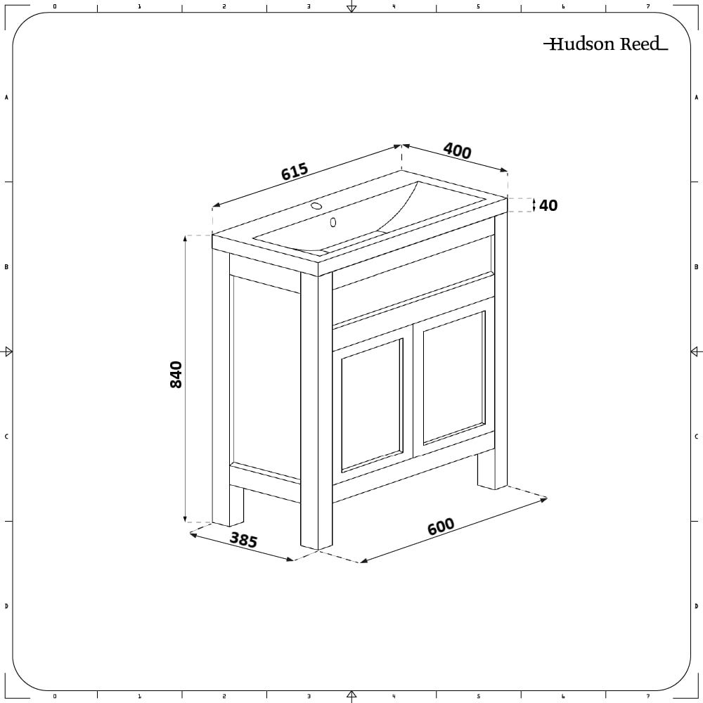 Lavabo En Plastique Gris 61,5 Cm – Avec Siphon, Tirette, Vidange Et Robinet Mousseur – Botle