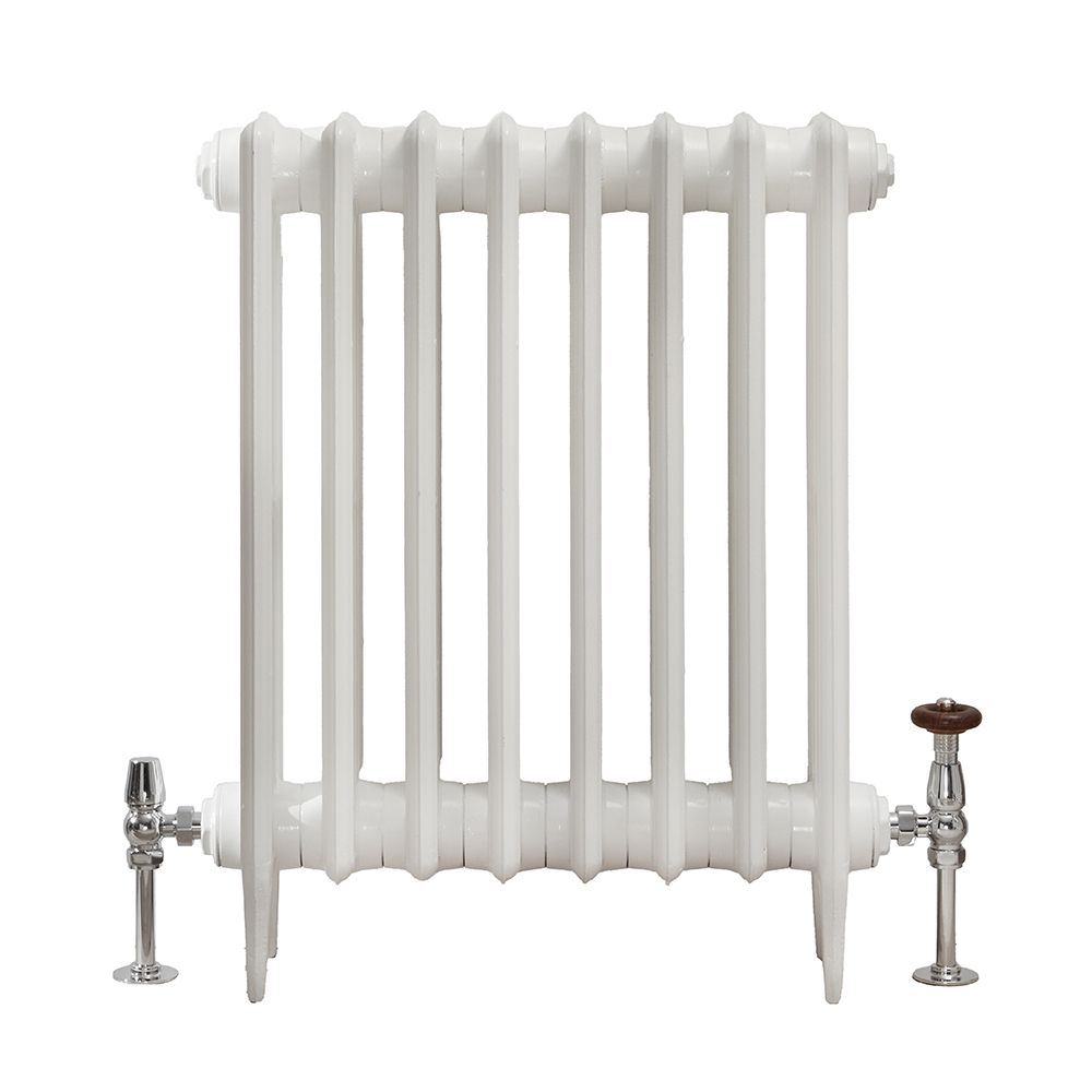 Radiateur En Fonte Blanc Cassé - Bon état - Dimensions L135 X H70 X P13 Cm