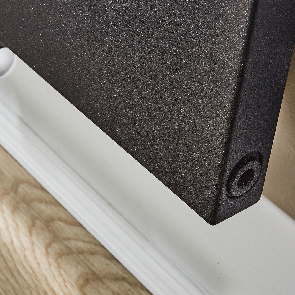 Radiateur design vertical – Quartz noir – 180 cm x 50 cm - Rubi