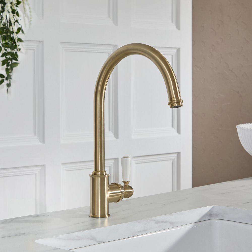 Robinet De Cuisine Design élégant à Levier Unique Eau Froide - Neuf Inox - économie D'eau