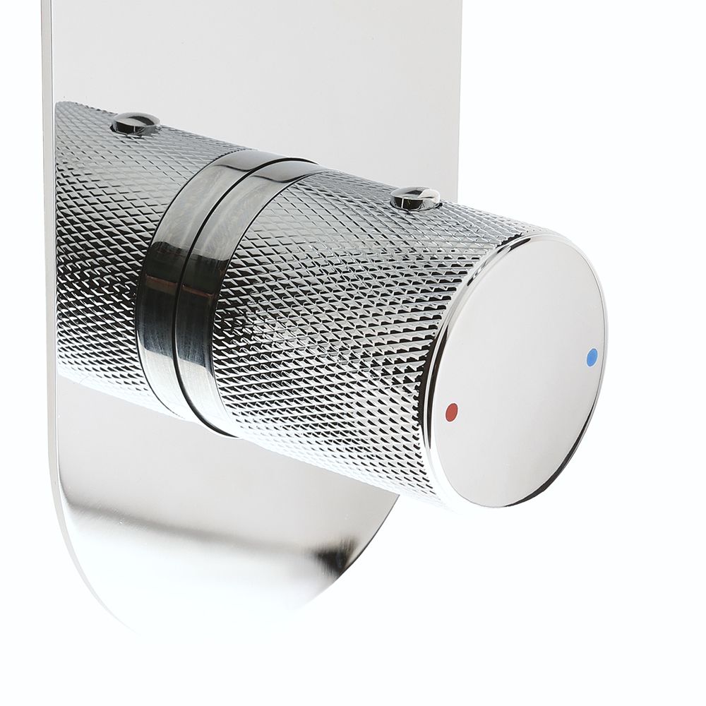 Poignée Thermostatique Douche Universelle - Bouton Chrome, ABS, 40mm, Neuve Sous Emballage