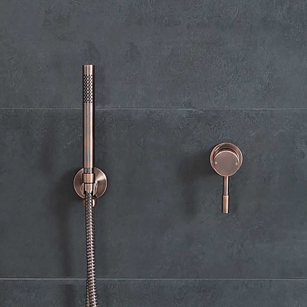 Kit de douche avec mitigeur et douchette – Bronze brossé - Amara