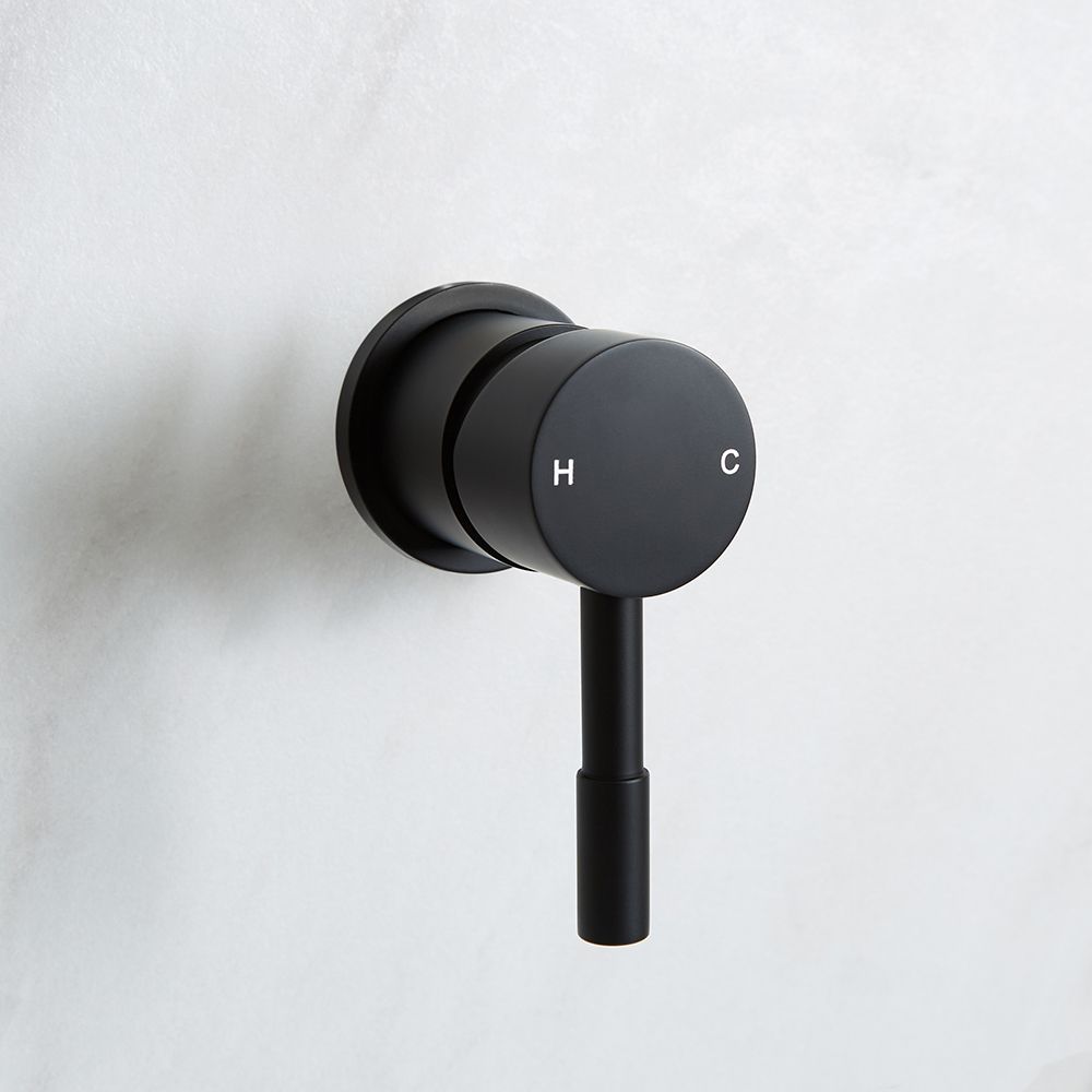 Pommeau De Douche Carré Noir - Effet Pluie, Anti-calcaire, 20cm, Facile à Installer