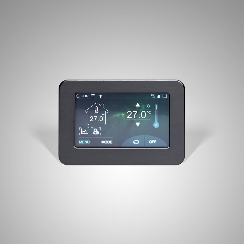 Élément Chauffant Intelligent WiFi 300W Greened House - Pour Sèche-Serviettes Chrome Avec Thermostat Écran Tactile