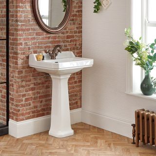 Robinet de lavabo/vasque en cuivre brossé style rétro pour salle de bain 1  trou 1 poignée