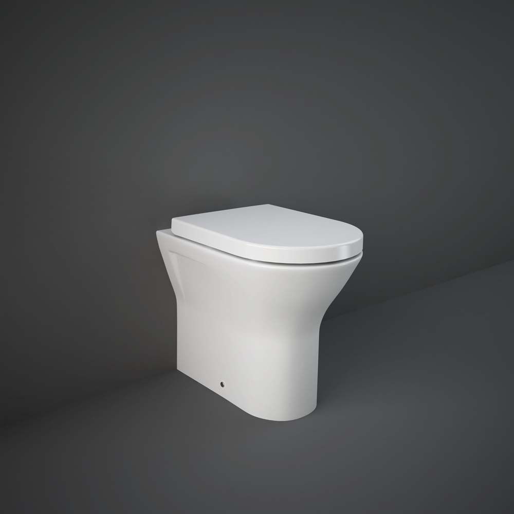 Abattant WC blanc pour cuvette FILE 2.0, charnières à fermeture ralentie