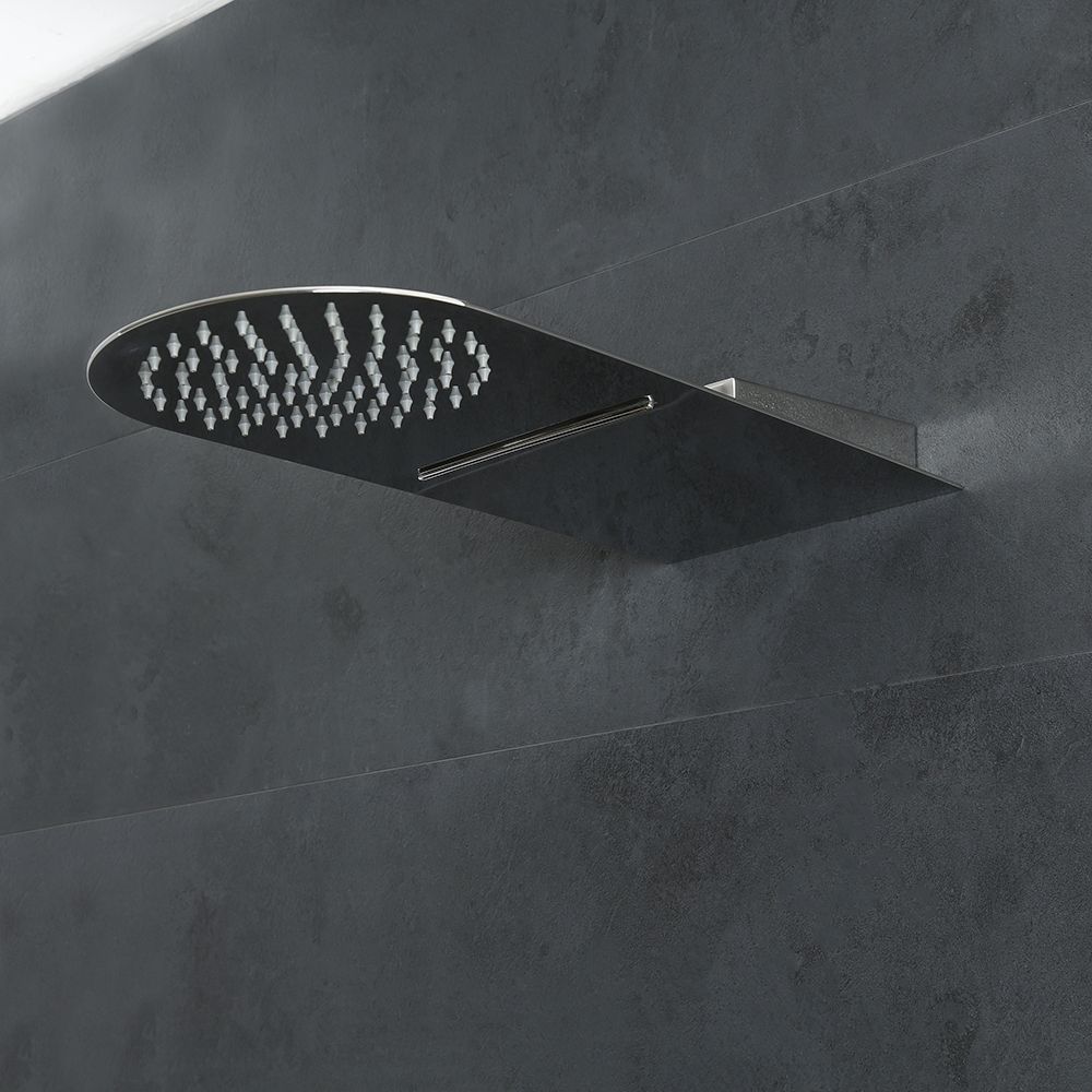 Ciel de douche invisible 54x54 cm pour faux plafond design FADE, Alpi