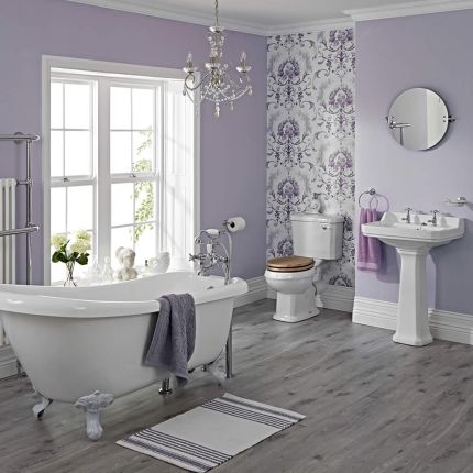 Ensemble Baignoire Ilot, Lavabo & WC Carlton