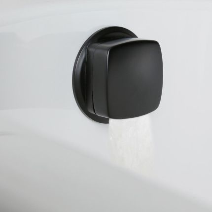 Vidage-remplissage baignoire et bonde moderne – Noir - Preto