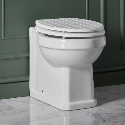 Cuvette WC à poser avec abattant – Choix de finition des charnières - Richmond