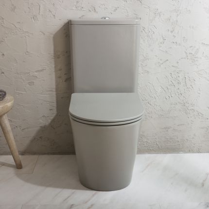 Pack WC rond à poser avec abattant à fermeture douce - Choix de finitions - Elements