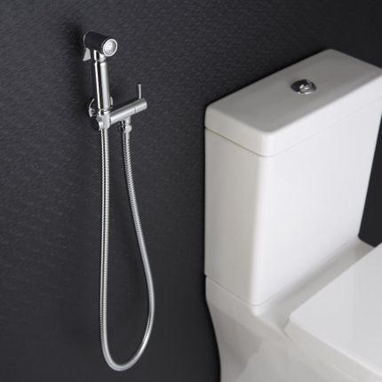 Douchette hygiène murale moderne – Chromé - Como