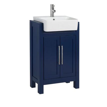 Meuble lave-mains - Avec lavabo – 55 cm – Choix de finitions et de poignées – Warwick