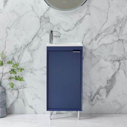Meuble lave-mains - Avec lavabo - 40 cm – Choix de finitions et de poignées - Edge