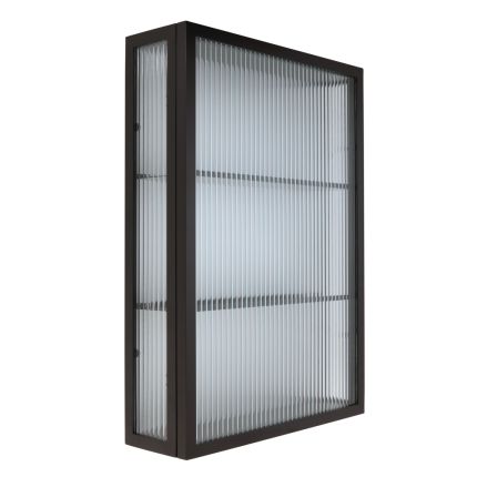 Armoire en verre cannelé - 70 cm x 50 cm - Sabinio