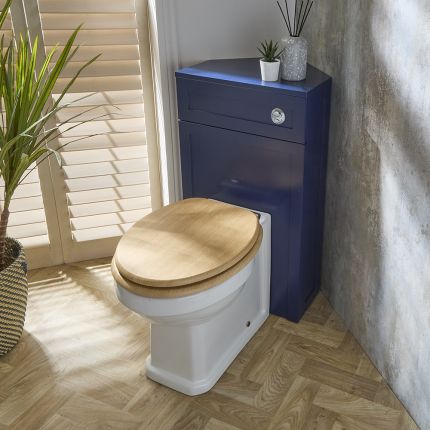 Meuble WC d'angle – Choix de finitions et d'abattant – 50 cm – Warwick
