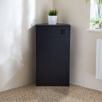 Meuble WC d’angle (sans cuvette) – Choix de finitions – Cluo