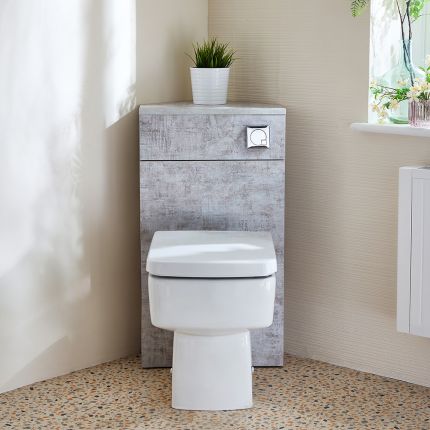 Meuble WC d’angle – Choix de finitions et de cuvettes – Cluo