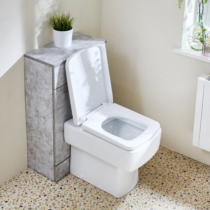Meuble WC avec cuvette Exton - 50 cm - Choix de finitions - Cluo