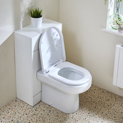 Meuble WC avec cuvette Covelly - 50 cm - Choix de finitions - Cluo