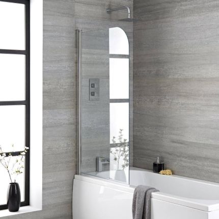 Pare baignoire arrondi – Choix de finitions