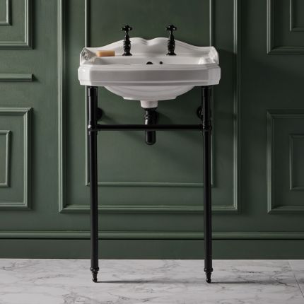 Lavabo sur pieds rétro – 59 cm – Choix de finitions – Windsor