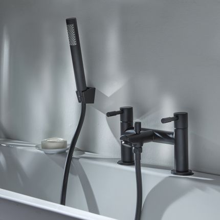 Robinet bain-douche moderne - Noir - Nox