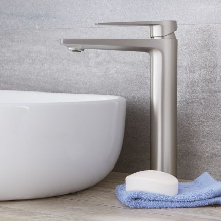 Mitigeur lavabo haut - Nickel brossé - Harting