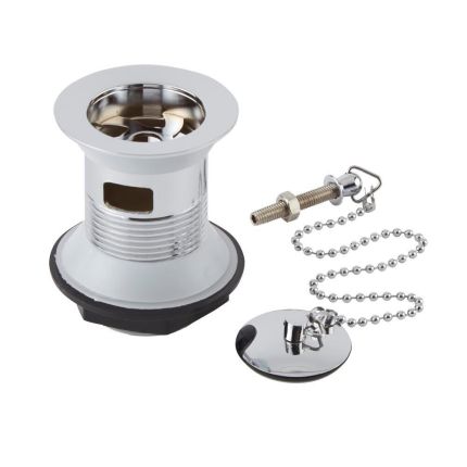 Bonde lavabo avec chainette - Chrome