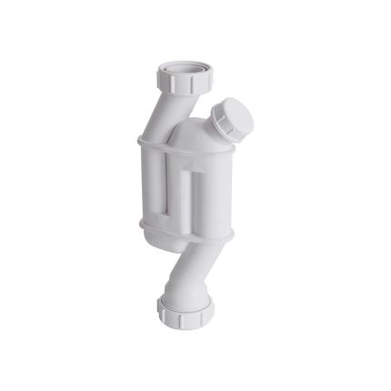 Siphon plastique droit aligné 1-1/4" - Cranplas