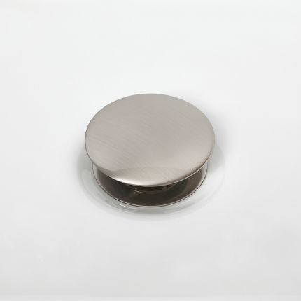 Bonde lavabo clic clac universelle - Nickel brossé