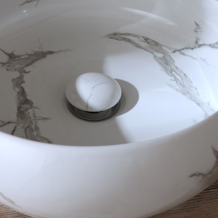 Bonde lavabo clic clac - Avec fente - Choix de finition - Elements