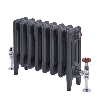 Radiateur en fonte à 4 rangs – Hauteur de 46 cm – Noir ardoise – Choix de tailles – Mercury