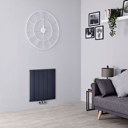 Radiateur design horizontal en aluminium – 60 cm – Anthracite – Choix de largeurs - Aurora