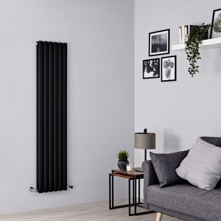 Radiateur design vertical noir - Choix de tailles - Vitality
