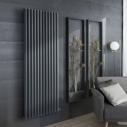 Radiateur design vertical électrique à énergie sèche – Choix de tailles, de finitions et de thermostats - Vitality Ardus - ECOSO par Hudson Reed