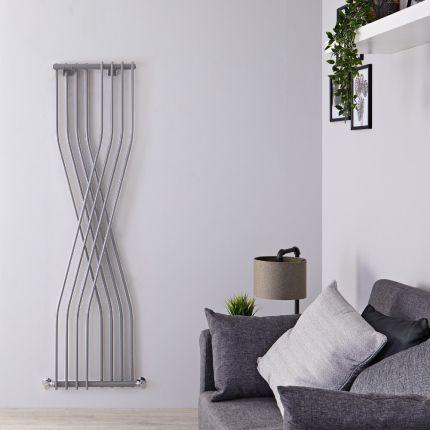 Radiateur design vertical - Argent - 177,5 cm x 45 cm – Xcite