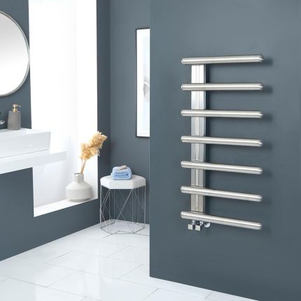 Sèche-serviettes design – Satiné poli – 100 cm x 50 cm – Ivor