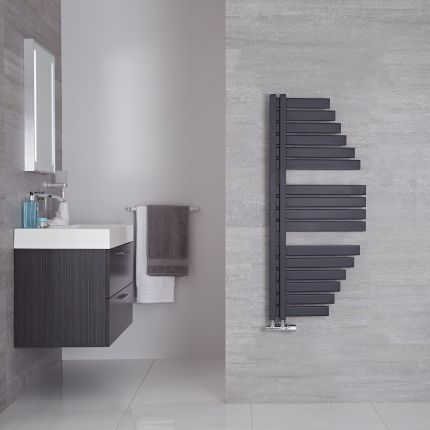 Sèche-serviettes - Anthracite – 110 cm x 48,3 cm - Lazio