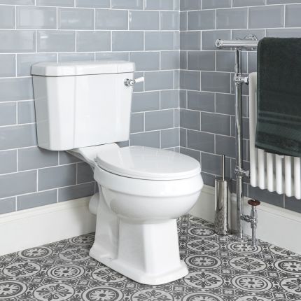 Pack WC rétro avec réservoir et abattant à fermeture douce – Choix de poignée – Richmond