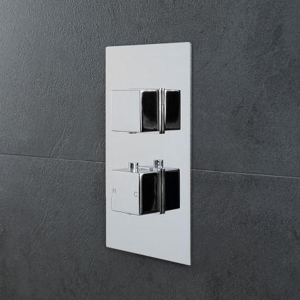 Mitigeur Douche Thermostatique Encastrable Cubique - Kubix