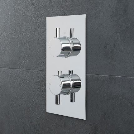 Mitigeur de douche thermostatique – Chromé – 1 fonction – Kubix