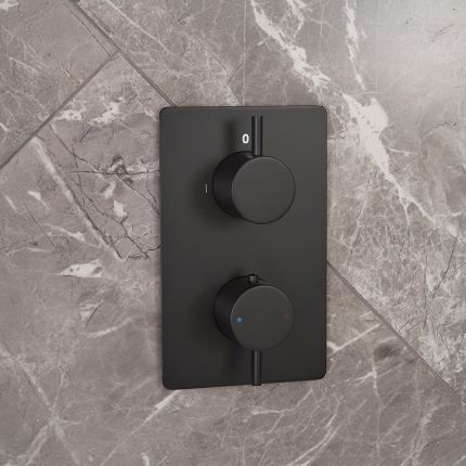 Mitigeur douche thermostatique encastrable avec inverseur - 2 fonctions - Choix de finitions - Otto