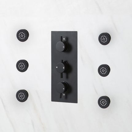 Buses hydromassantes – Noir – x6 – Nox